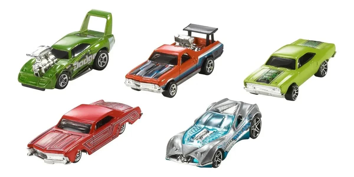 Hot Wheels Die Cast Paquete de 10 Autos 54886