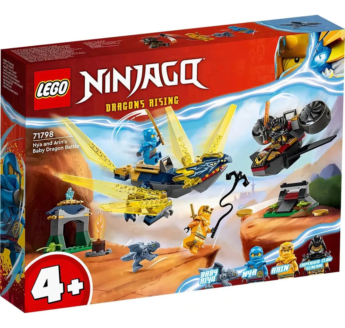 Lego Ninjago Batalla por el Dragón Bebé de Nya y Arin 71798