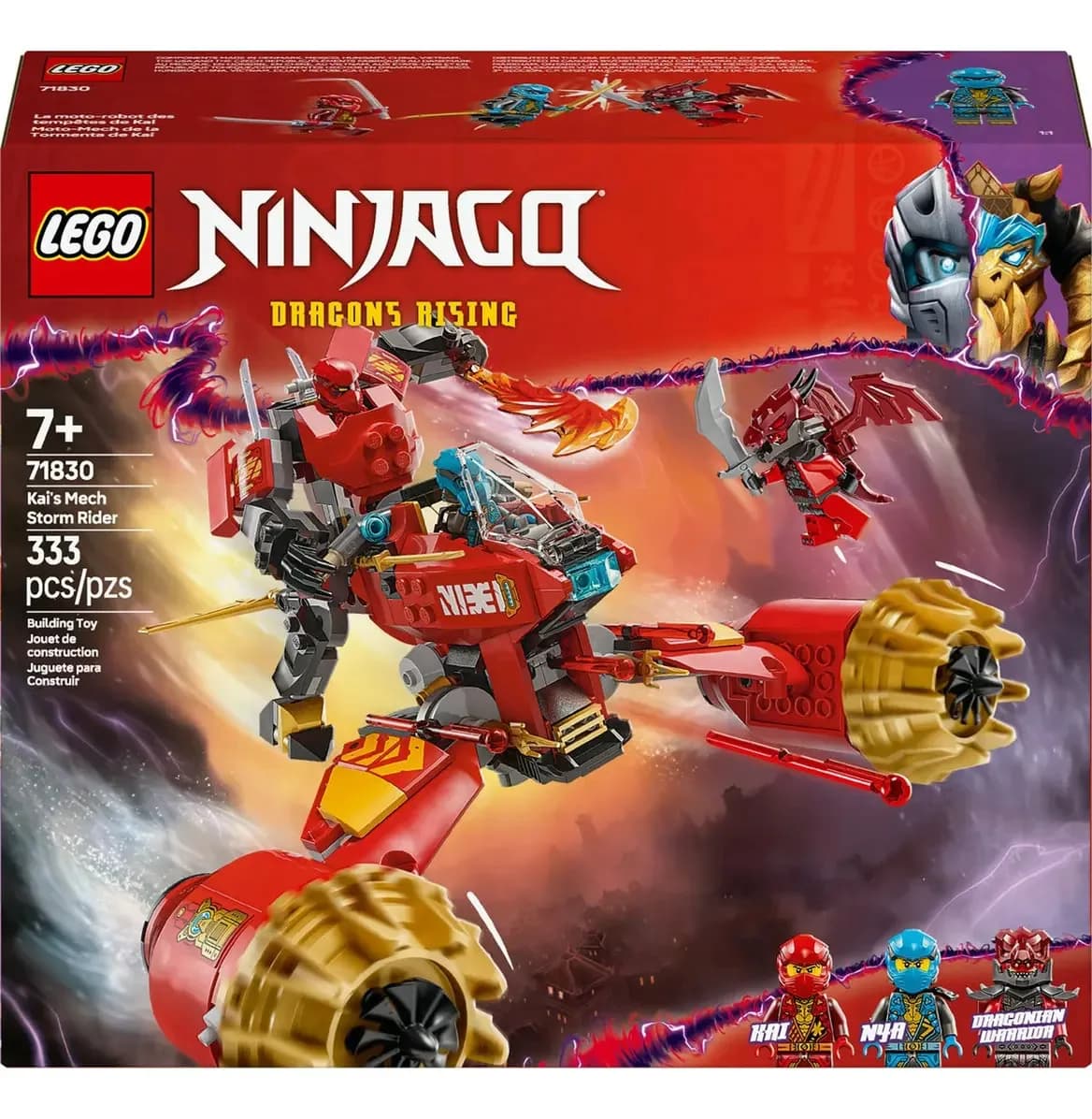 Lego Ninjago Moto-mech de la Tormenta de Kai 71830