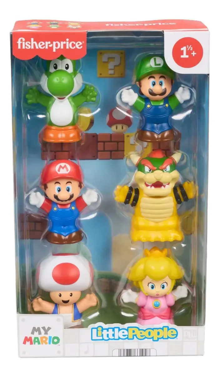 Fisher-Price Little People My Mario pack de 6 figuras