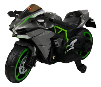 Moto eléctrica infantil 12V LIFE-8032 negra con luces LED y sonido