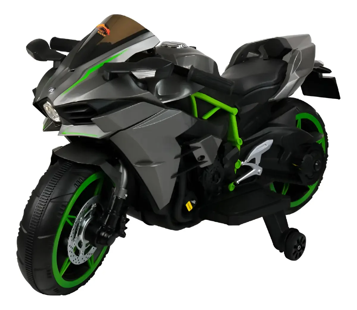 Moto eléctrica infantil 12V LIFE-8032 negra con luces LED y sonido