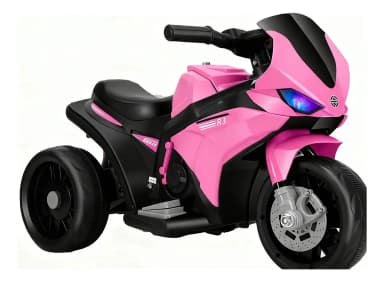 Toyun moto eléctrica recargable 6V de tres ruedas rosa