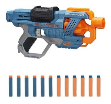 Nerf Elite 2.0 Commander RD-6 con dardos
