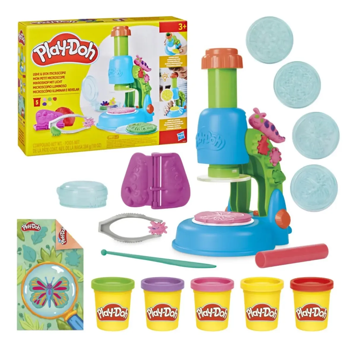Play-Doh Set de Masas Microscopio Luminoso