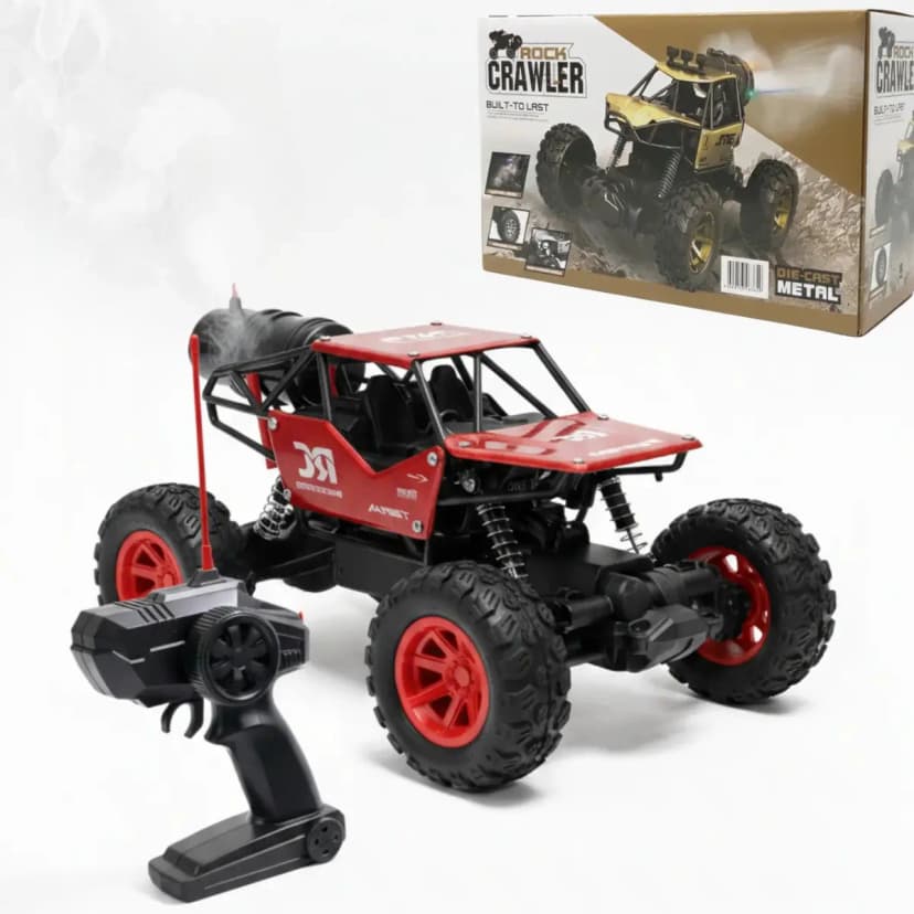 Telotenemos Auto Control Remoto Rock Crawler Off Road con Efecto Humo y Suspensión